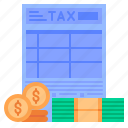 tax, files, payment, bill, document, money, finance