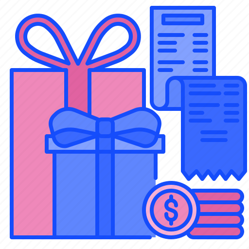 Gift, box, payment, commerce, shopping, receipt, bill icon - Download on Iconfinder