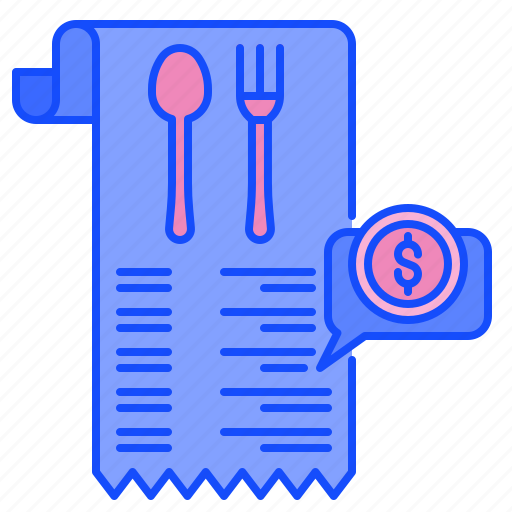 Restaurant, bill, invoice, receipt, food, payment icon - Download on Iconfinder