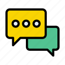 chat, discussion, conversation, messages, bubble
