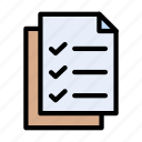 checklist, banking, task, list, document