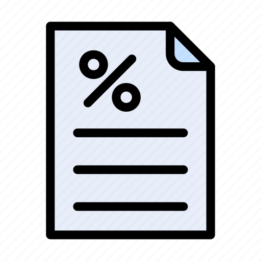 Discount, sale, file, bill, tax icon - Download on Iconfinder