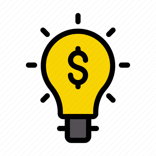 Idea, creative, solution, money, bulb icon - Download on Iconfinder