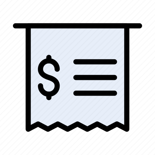 Receipt, bill, invoice, shopping, paper icon - Download on Iconfinder
