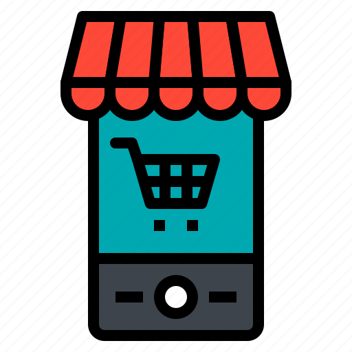 Cart, online, shopping, smartphone icon - Download on Iconfinder