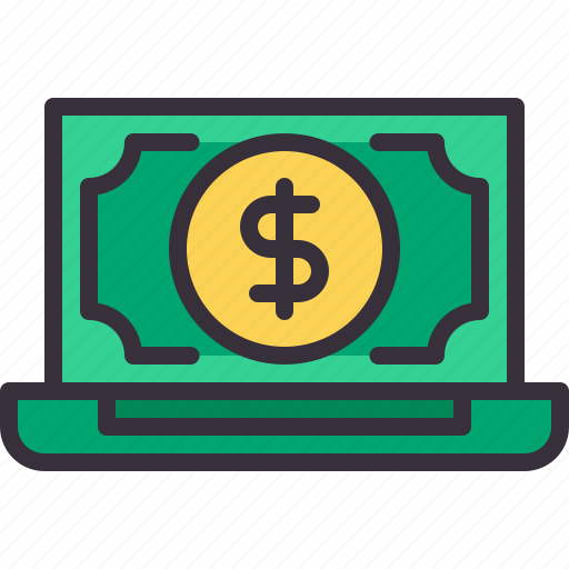 Money, laptop, finance, business, payment icon - Download on Iconfinder