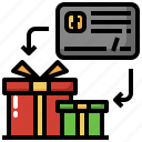 gift, payment, credit, card, giftbox