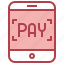 tablet, pay, payment, shopping, online 