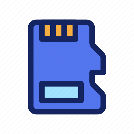 Microsd, memory, card, micro, sd, mobile, storage icon - Download on Iconfinder