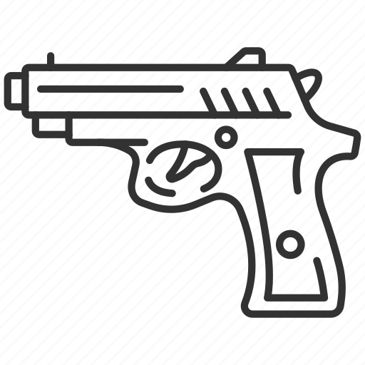 Gun, weapon, handgun, pistol, war icon - Download on Iconfinder