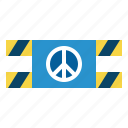 caution, pacifism, peace, area, zone