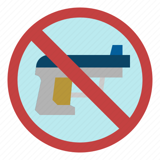 No, weapons, pacifism, gun, prohibition, forbidden icon - Download on Iconfinder