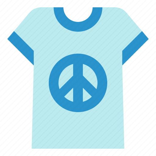 Tshirt, shirt, clothes, peace, fashion icon - Download on Iconfinder