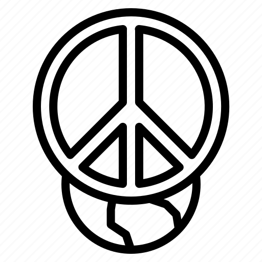 Peace, world, pacifism, hippie icon - Download on Iconfinder
