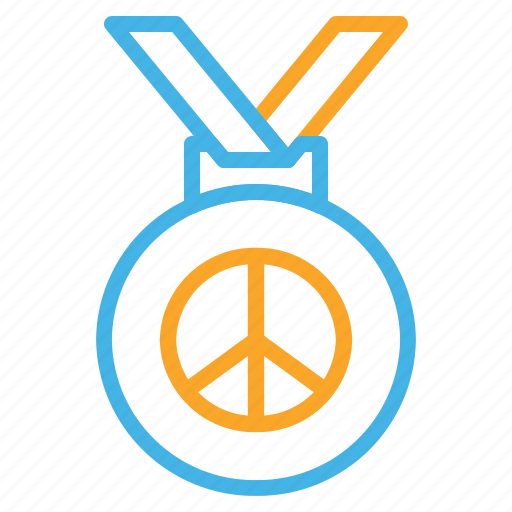 Medal, peace, pacifism, award, activism, sports, and icon - Download on Iconfinder