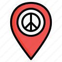 pin, peace, peaceful, location, pacifism, freedom