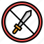 sword, nowar, no, weapons, violence, signaling, prohibition, forbidden 