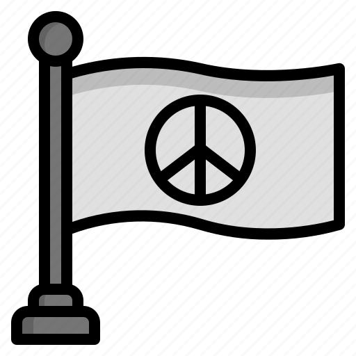 Flag, peace, no, war, support, banner, solidarity icon - Download on Iconfinder