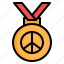 medal, peace, pacifism, award, activism, sports, and, competition, freedom 