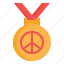 medal, peace, pacifism, award, activism, sports, and, competition, freedom 