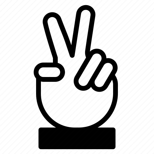 Peace, fingers, hand, victory, gesture, peaceful, freedom icon - Download on Iconfinder