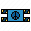 caution, pacifism, peace, area, zone, warning, danger