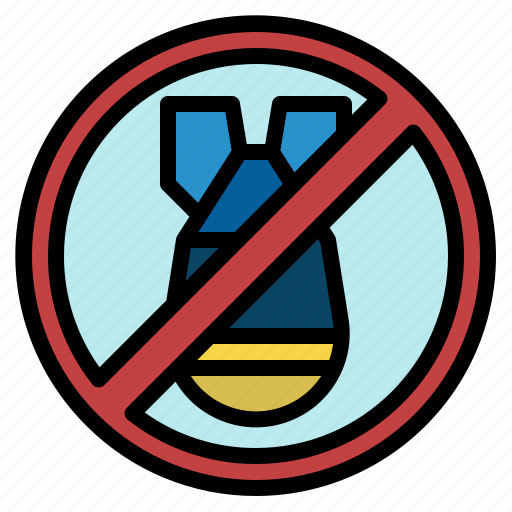 War, no, explosion, pacifism, prohibition, rocket icon - Download on Iconfinder