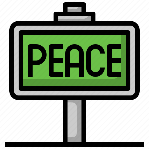 Peace, activism, human, rights, protester, signs icon - Download on Iconfinder