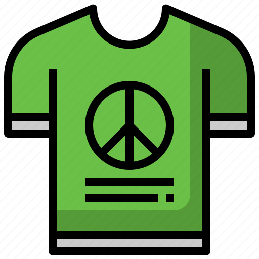 Tshirt, shirt, peace, symbol, pacifism, clothing icon - Download on Iconfinder