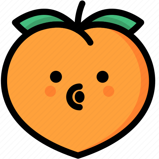 Blowing, emoji, emotion, expression, face, feeling, peach icon - Download on Iconfinder