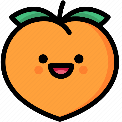 Emoji, emotion, expression, face, feeling, laughing, peach icon - Download on Iconfinder
