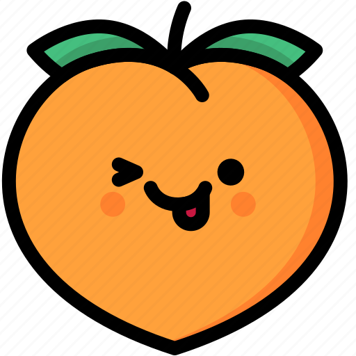 Emoji, emotion, expression, face, feeling, naughty, peach icon - Download on Iconfinder