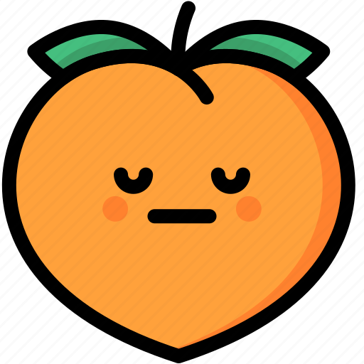 Emoji, emotion, expression, face, feeling, neutral, peach icon - Download on Iconfinder