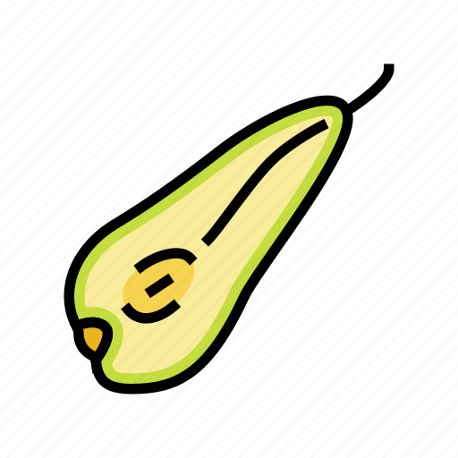 Pear, conference, slice, fruit, green, white icon - Download on Iconfinder