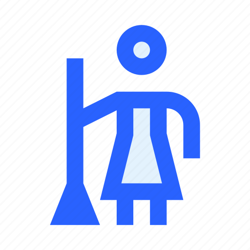 Clean, cleaner, cleaning, janitor, service, wash, woman icon - Download on Iconfinder