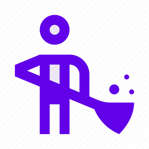 Clean, cleaning, janitor, man, service icon - Download on Iconfinder