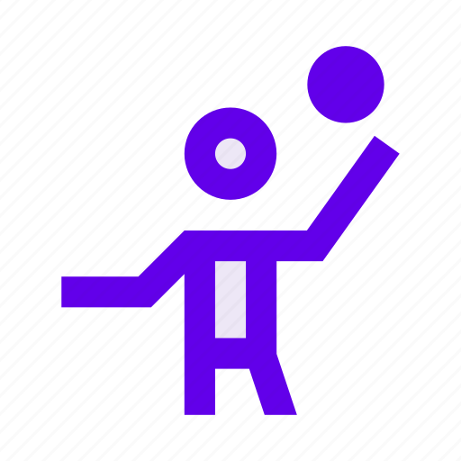 Athlete, game, handball, man, person, play, volleyball icon - Download on Iconfinder