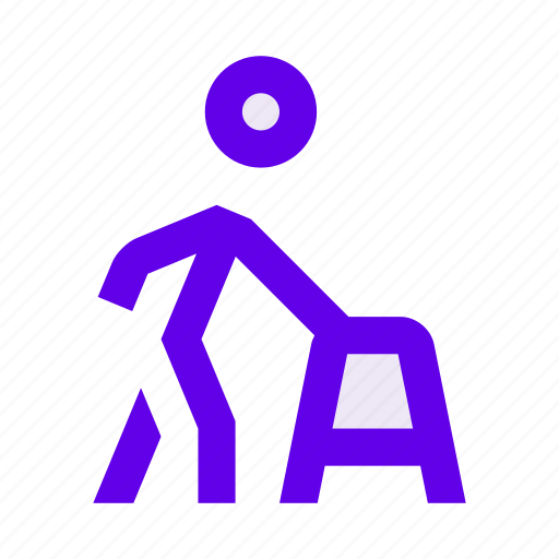 Disabled, invalid, man, old man, person, retiree icon - Download on Iconfinder