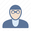 avatar, employee, eyeglasses, man, student