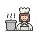 chef cooking, cooking, chef, cook, kitchen, food, restaurant, apron