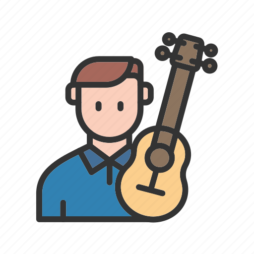 Guitar player, guitarist, musician, guitar, music, playingguitar, play icon - Download on Iconfinder