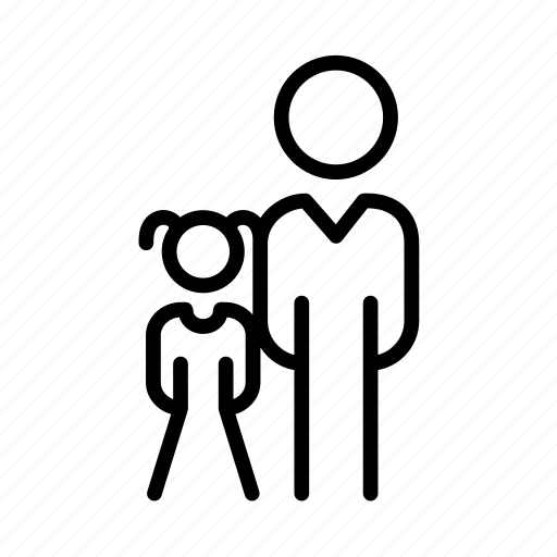 Children, daughter, family, father, parents, people, person icon - Download on Iconfinder