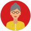 avatar, elderly, people, user, woman 
