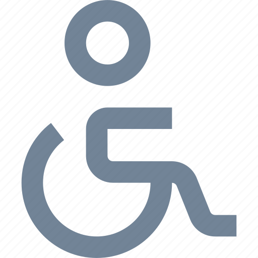 Disabled, handicap, illness, line, medical, people, wheelchair icon - Download on Iconfinder