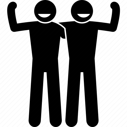 Double, friend, man, people, strong, tall, team icon - Download on Iconfinder