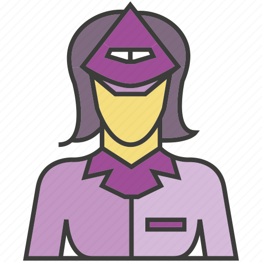 Air hostess, avatar, face, people, person, profile, woman icon - Download on Iconfinder