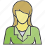 avatar, face, office, people, person, profile, woman 