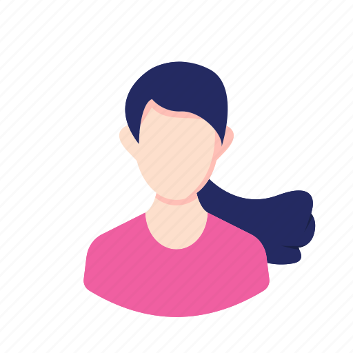 Avatar, character, girl, long hair, millennial, people, woman icon - Download on Iconfinder
