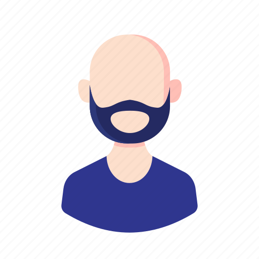 Avatar, bald, beard, boy, man, millennial, people icon - Download on Iconfinder