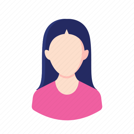 Avatar, girl, long hair, millennial, people, woman icon - Download on Iconfinder